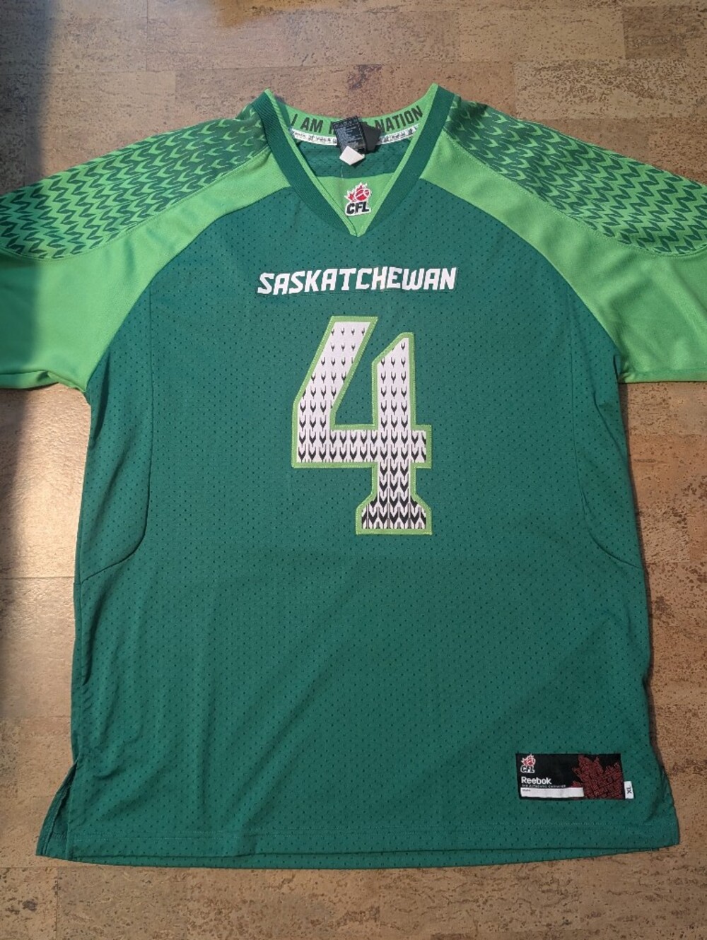 Saskatchewan Roughriders Darian Durant CFL Men's XL Reebok Jersey